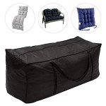 Extra Large Black Patio Cushion Storage Cover