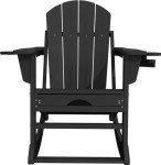 KINGYES 4-in-1 Folding Adirondack Rocking Chair