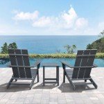 Adirondack Chair Set of 2 with Table