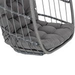 Yechen Foldable Wicker Egg Chair with Cushions