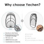 Yechen Foldable Wicker Egg Chair with Cushions