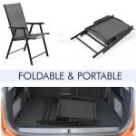 Yaheetech Set of 4 Portable Outdoor Dining Chairs