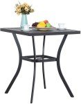 MFSTUDIO 36” Outdoor Counter Height Bar Table