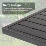 MFSTUDIO 36” Outdoor Counter Height Bar Table