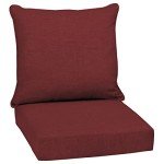 Ruby Red Outdoor Deep Seat Cushion Set