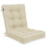 Beige Rocking Chair Cushion Set for Patio