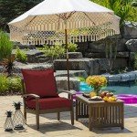 Ruby Red Outdoor Deep Seat Cushion Set