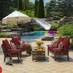 Ruby Red Outdoor Deep Seat Cushion Set