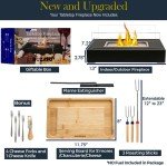 Portable Tabletop Fire Pit with S'mores Kit