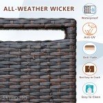 Babylon Adjustable Wicker Recliner Chair with Cushions