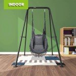 Heavy Duty Hammock Chair Stand - 330lbs Capacity