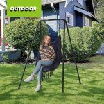 Heavy Duty Hammock Chair Stand - 330lbs Capacity