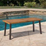 Spanish Bay Acacia Wood Outdoor Dining Table