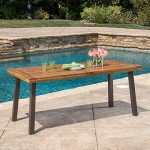 Spanish Bay Acacia Wood Outdoor Dining Table