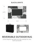 Floral 6x9 Outdoor Reversible Rug - Waterproof
