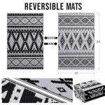 OLANLY Waterproof Reversible Outdoor Rug, 5x8 ft