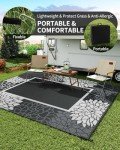 Floral 6x9 Outdoor Reversible Rug - Waterproof