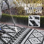 OLANLY Waterproof Reversible Outdoor Rug, 5x8 ft