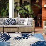 Lucca Contemporary Floral Indoor/Outdoor Area Rug 7'10"x10