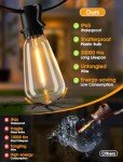 Larkvue 25FT Dimmable Outdoor String Lights