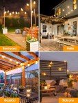 Larkvue 25FT Dimmable Outdoor String Lights