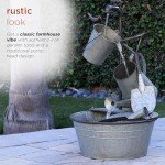 Alpine 28" Three-Tier Metal Garden Fountain