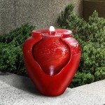 Teamson Home LED Outdoor Pot Fountain - 16.93
