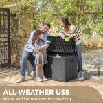 Devoko 100 Gallon Waterproof Outdoor Storage Box