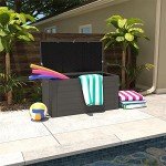 Extra Large Outdoor Patio Storage Box - Black