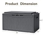 Devoko 100 Gallon Waterproof Outdoor Storage Box