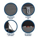 Extra Large Outdoor Patio Storage Box - Black