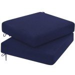 Blue Outdoor Chair Cushions - Set of 2