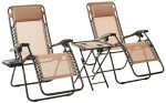 Amazon Basics Adjustable Zero Gravity Lounge Chair Set