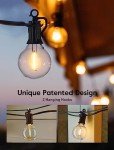 25ft G40 LED Patio String Lights with Bulbs