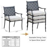 8-Piece Wrought Iron Patio Dining Chair Set