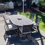 8-Piece Wrought Iron Patio Dining Chair Set