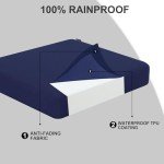 Blue Outdoor Chair Cushions - Set of 2