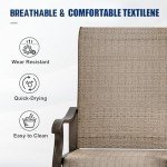 Set of 6 Outdoor Swivel Dining Chairs