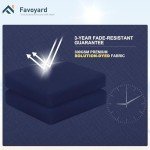 Blue Outdoor Chair Cushions - Set of 2