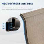 Set of 6 Outdoor Swivel Dining Chairs