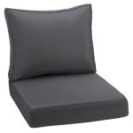 Outdoor Waterproof Deep Seating Cushion Set, Grey