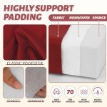 Parkerly Outdoor Chair Cushions - Set of 2, Red