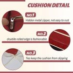 Parkerly Outdoor Chair Cushions - Set of 2, Red