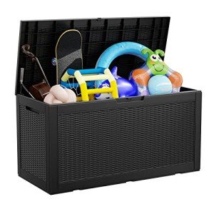 Vixzen 100 Gallon Weatherproof Outdoor Storage Box