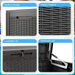 Vixzen 100 Gallon Weatherproof Outdoor Storage Box