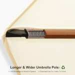 11ft Purple Leaf Cantilever Patio Umbrella - Cream