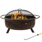 Sunnydaze 42-Inch Rustic Steel Fire Pit