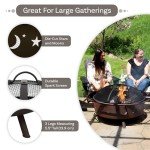 Sunnydaze 42-Inch Rustic Steel Fire Pit