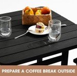 Serwall 3-Piece Black Adirondack Patio Set