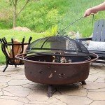 Sunnydaze 42-Inch Rustic Steel Fire Pit